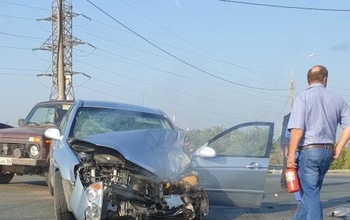 На объездной Оренбурга в дорожную аварию попали четыре машины