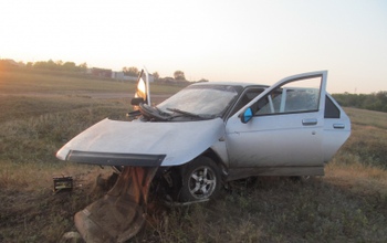 В Оренбуржье угонщик авто попал в ДТП