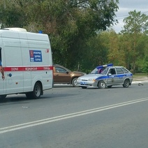 В Оренбурге служебный автомобиль Росгвардии попал в ДТП