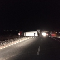 На автодороге «обход города Оренбурга» опрокинулась 