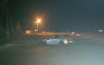 В Октябрьском районе пьяная девушка попала в ДТП  