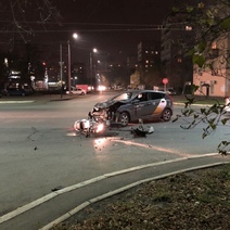 В Оренбурге в ДТП пострадал мотоциклист