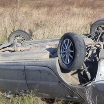 В Ташлинском районе автомобиль съехал в кювет