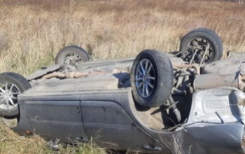 В Ташлинском районе автомобиль съехал в кювет