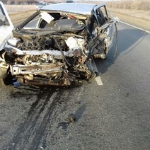 В страшном ДТП на оренбургской трассе погиб водитель ВАЗа