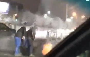 В Орске асфальт кладут аккурат в снежок