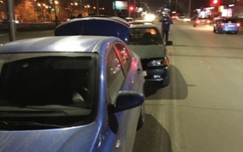 В Оренбурге столкнулись четыре авто