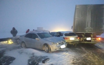 По факту ДТП с участием 7 автомобилей в Оренбуржье проводится проверка