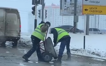 В Оренбурге снова выбрали не самую подходящую погоду для ремонта дорог