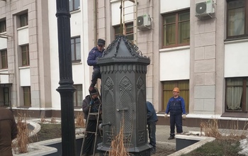 Памятник оренбургскому водопроводу вернулся на место после реставрации