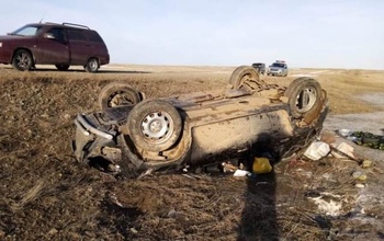 В Оренбуржье «Рено Дастер» оказался в кювете