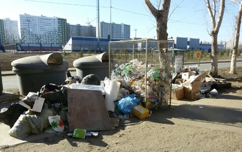 В Оренбурге горожане жалуются на мусорные площадки