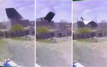 В Тюльгане ветром сорвало крышу со спортивного комплекса
