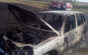 В Октябрьском районе сгорел 