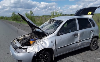 Под Орском машина опрокинулась в кювет, пострадал 2-летний ребенок