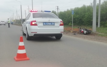 Под Оренбургом погиб водитель мопеда