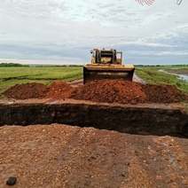 Глава Красногвардейского района выехал к размытой ливнем дороге