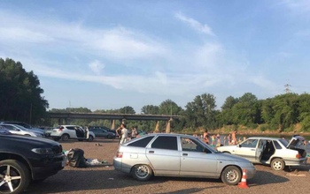В Оренбурге на пляже 