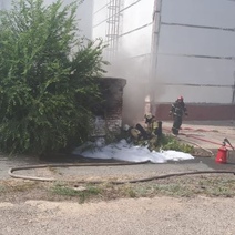 В Оренбурге тушат пожар на Сакмарской ТЭЦ