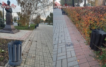 В Оренбурге исчезли лавочки у Дома Памяти и в аллее у Вечного огня