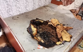 В Оренбурге пожарные спасли любителя покурить в постели