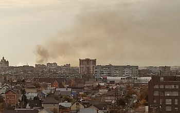15 пожарных тушили огонь на окраине Оренбурга