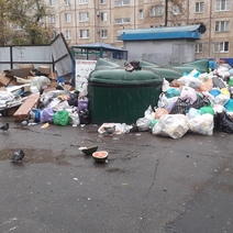 Переполненные мусорные площадки вот-вот укроет снегом