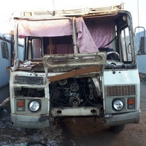 В Бузулуке рейсовый автобус врезался в КамАЗ: есть пострадавшие