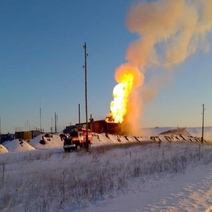 Из-за пожара на скважине в Оренбуржье введен режим ЧС локального характера