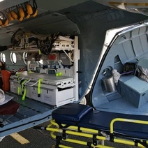 Из Тюмени в Оренбург вертолетом санавиации доставили пациента в крайне тяжелом состоянии