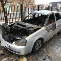 У оренбуржца сгорел автомобиль, который он только приобрел