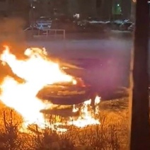 В Оренбурге снова горел автомобиль