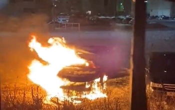В Оренбурге снова горел автомобиль