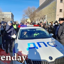 Разгонять несанкционированный митинг вышла, кажется, вся оренбургская полиция