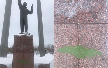 В Оренбурге ищут вандалов, осквернивших памятник Юрию Гагарину