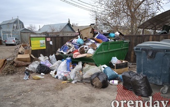 В Оренбурге на улице Совхозной назрел мусорный коллапс
