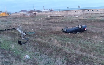 В Новоорском районе водитель Lada Priora въехал в столб