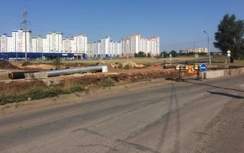 В Оренбурге начали строить дорогу на улице Рокоссовского