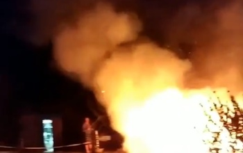 В Оренбурге продолжают полыхать площадки для сбора мусора