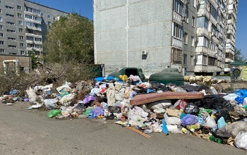 Оренбуржцы в очередной раз жалуются на переполненные мусорные площадки