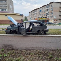 В Тюльгане водитель ВАЗ-21340 протаранил дерево и столб