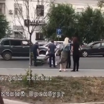 В Оренбурге водитель автомобиля Niva сбил девушку на пешеходном переходе