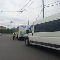 В Оренбурге столкнулись две маршрутки