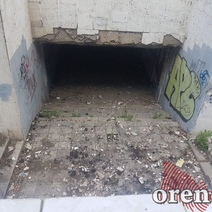 В Оренбурге аварийный переход на Пролетарской по-прежнему ждёт ремонта