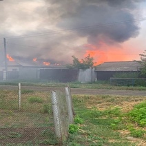 Крупный пожар в Сорочинске тушили около семи часов