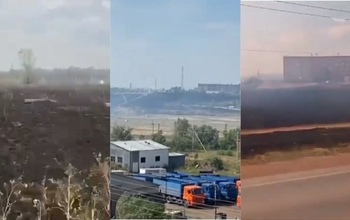 Сорочинские полицейские помогали пожарной бригаде тушить степной пожар