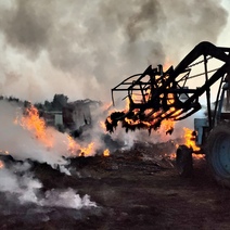 Под Кувандыком огонь уничтожил 36 тонн сена