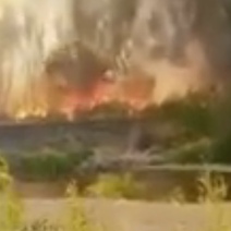 Крупный пожар под Кувандыком подобрался вплотную к населенным пунктам