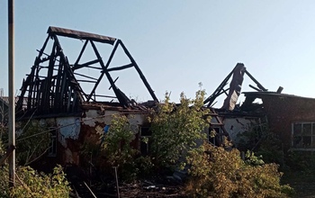 В Переволоцком районе на пожаре в заброшенном доме погиб человек (18+)