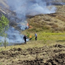 В Оренбургском районе на улице Сенной сгорело сено